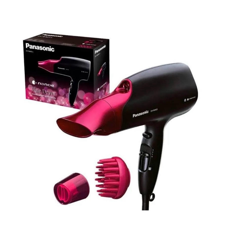 Panasonic Nanoe Hair Dryer - Black and Burgundy